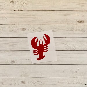 Lobster Decal | Lobster Vinyl Decal | Lobster Sticker | Seafood Sticker | Ocean Sticker | Ocean Decal | Beach Decal | Animal Decal Tropical