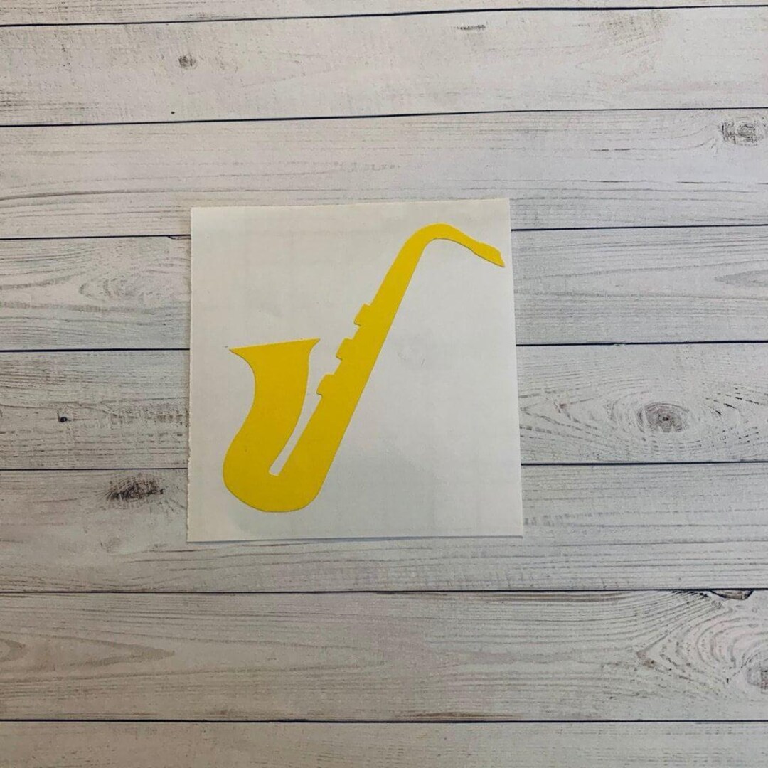 Saxophone Decal | Saxophone Sticker | Music Decal | Music Sticker ...