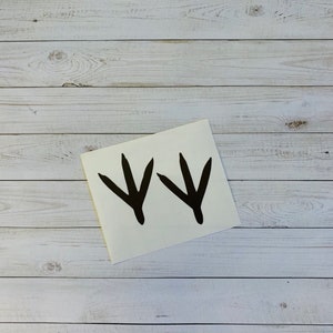 Turkey Tracks Decal | Animal Tracks Decal | Turkey Decal | Turkey Sticker | Bird Sticker | Bird Decal | Animal Decal | Animal Sticker Vinyl