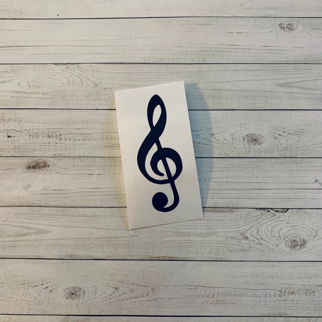 Music Note Decal Music Note Vinyl Decal Music Note Sticker Etsy