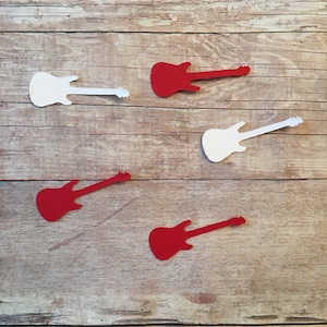 Guitar Confetti | Guitar Cut Out | Guitar Decoration | Rock n Roll Confetti | Music Decoration | Instrument Decoration | Instrument Confetti