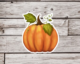 Pumpkin Sticker, Squash Sticker, Gourd Sticker, Garden Sticker, Fall Sticker, Autumn Sticker, Halloween Sticker, Thanksgiving Sticker