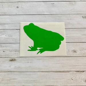 Frog Decal | Frog Sticker | Frog Vinyl Decal | Frog Vinyl Sticker | Animal Decal | Animal Sticker | Frog Theme | Frog Decoration