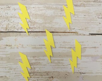 Lighting Bolt Confetti | Lighting Decoration | Lighting Bolt Party Supplies | Thunder Confetti | Storm Confetti | Rain Confetti Thunder Bolt