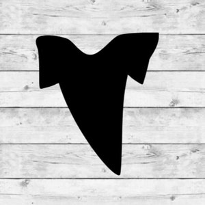 Shark Tooth Decal Shark Tooth Sticker Shark Decal Shark Vinyl Decal Shark Sticker Ocean Sticker Ocean Decal Tooth Sticker image 2