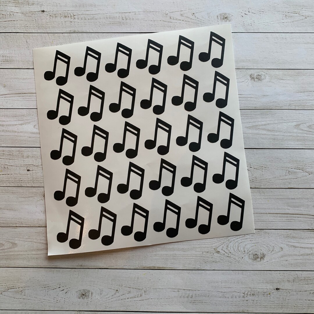 Music Note Decal Music Note Vinyl Decal Music Note Sticker Music Decal