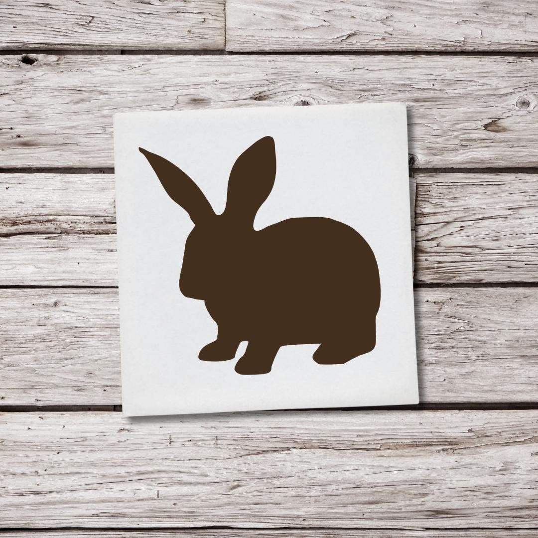 Bunny Decal, Bunny Sticker, Rabbit Vinyl Decal, Animal Sticker, Cute ...