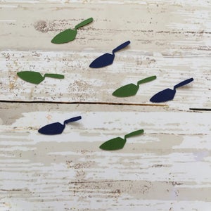 Shovel Confetti | Towel Confetti | Tool Confetti | Shovel Cut Out | Garden Confetti | Garden Decoration | Table Scatter | Party Supplies