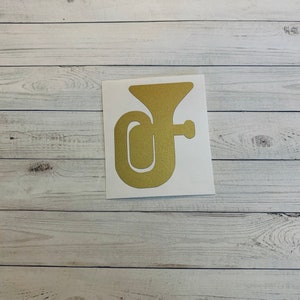 Tuba Decal | Tuba Vinyl Decal | Tuba Sticker | Tuba Decoration | Instrument Decal | Instrument Sticker | Instrument Decoration | Music Decal
