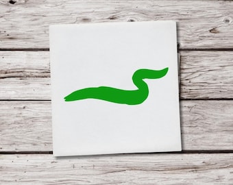 Eel Decal, Eel Vinyl Decal, Eel Sticker, Moray Eel, Animal Sticker, Animal Decal, Ocean Sticker, Tropical Decal, Reef Sticker