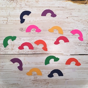 Rainbow Confetti | Rainbow Decoration | Rainbow Party Supplies | Rainbow Craft Supplies | Weather Confetti | Weather Decoration