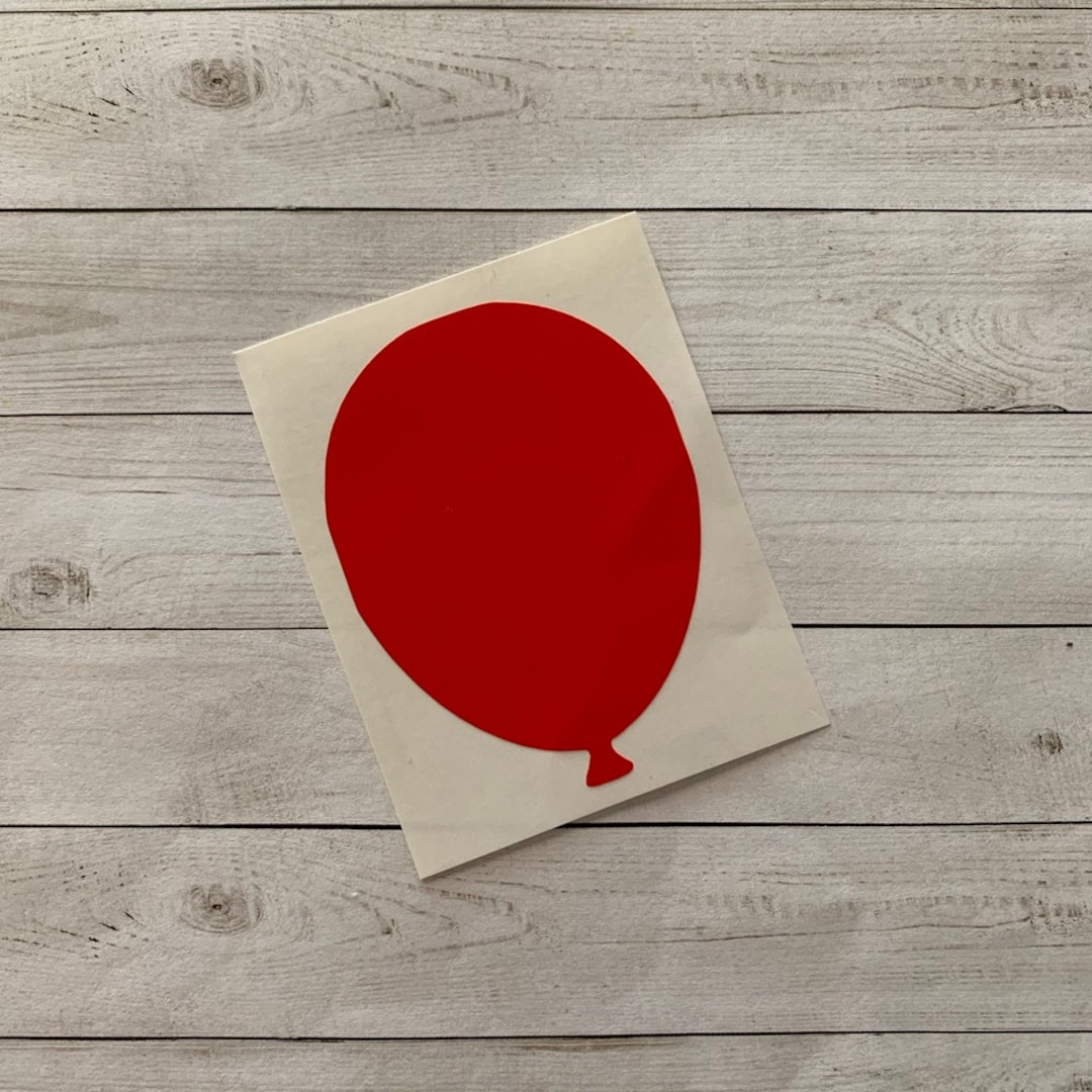 Balloon Decal Balloon Vinyl Decal Balloon Sticker Etsy