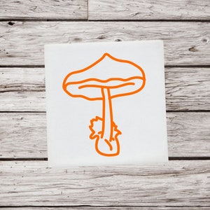 Mushroom Decal, Mushroom Sticker, Mushroom Vinyl Decal, Fungus Decal, Fungi Decal, Mycology Sticker, Toadstool, Car Decal, Window Decal