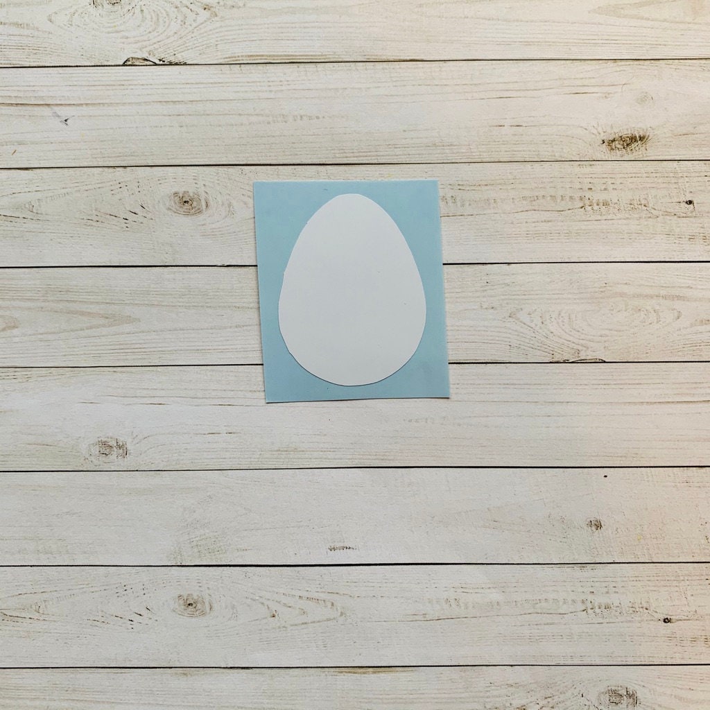 Egg Decal Egg Vinyl Decal Egg Sticker Easter Egg Vinyl Etsy