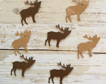 Elk Confetti | Elk Cut Outs | Elk Decorations | Deer Confetti | Woodland Confetti | Animal Confetti | Animal Party Supplies | Table Scatter