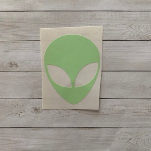 Alien Decal | Alien Vinyl Decal | Alien Sticker | Alien Decoration | Outer Space Decal | Outer Space Sticker | UFO Decal | UFO Sticker |