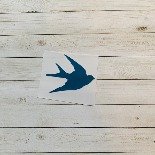 Barn Swallow Decal | Swallow Decal | Swallow Vinyl Decal | Swallow Sticker | Animal Decal | Animal Vinyl Decal | Animal Sticker | Glitter