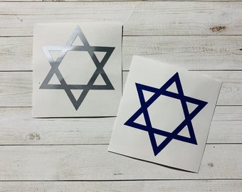 Star of David Decal | Star of Vinyl Decal | Star of David  Sticker | Hanukkah Sticker | Hanukkah Decal | Star Decal | Star Sticker Car Decal