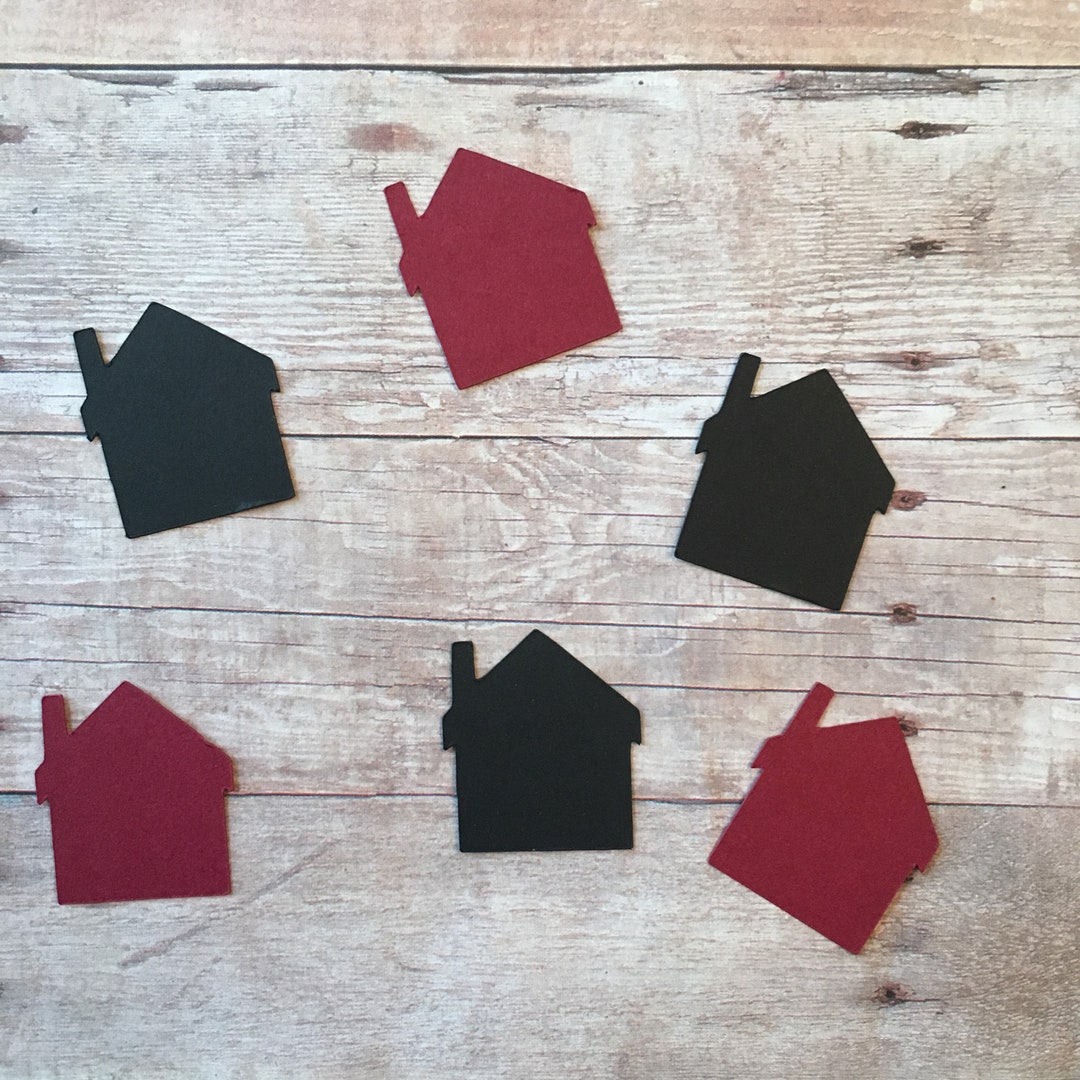 House Confetti House Cut Out House Decoration Home Etsy