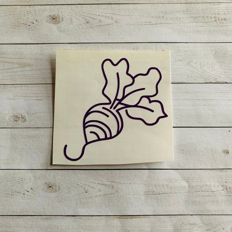 Radish Decal Radish Sticker Radish Vinyl Decal Vegetable | Etsy