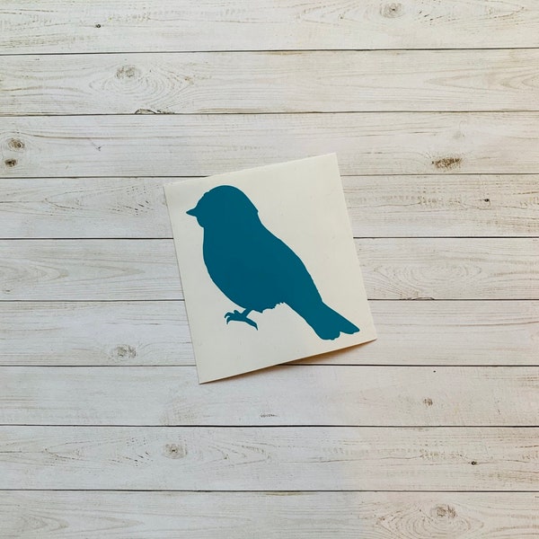 Bird Decal | Bird Vinyl Decal | Bird Sticker | Blue Bird Decal | Blue Bird Sticker | Animal Decal | Animal Sticker | Glitter | Metallic