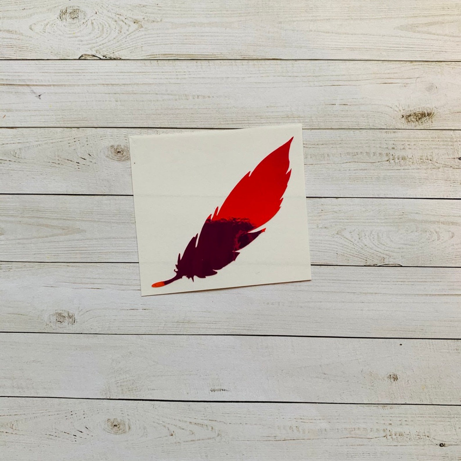 Feather Decal Feather Vinyl Decal Feather Sticker Bird Etsy