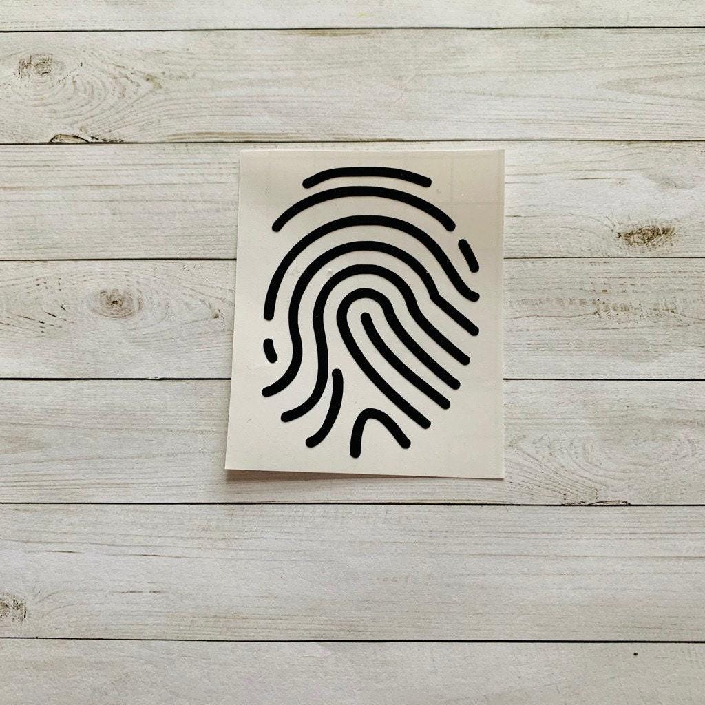 Thumb Print Decal | Thumb Print Sticker | Thumb Decal | Finger Decal | Print Decal | Hand Decal | True Crime Decal | True Crime Decoration