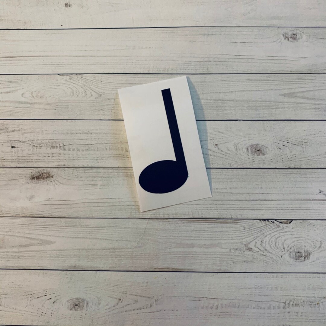 Music Note Decal Music Note Vinyl Decal Music Note Sticker Etsy