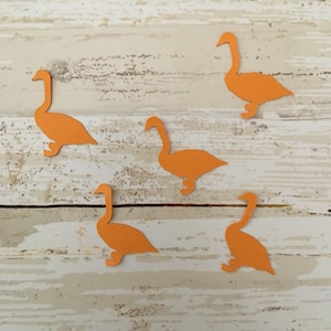 Goose Confetti | Goose Cut Outs | Goose Decoration | Mother Goose Confetti | Bird Confetti | Bird Cut Outs | Farm Animal Confetti Farm Theme