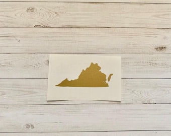 Virginia State Decal | Virginia State Decal | Virginia Vinyl Decal | Virginia Sticker | Virginia Car Decal | Virginia Decoration | Crafts