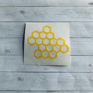 Honey Comb Decal | Honey Comb Sticker | Honey Decal | Honey Sticker | Honey Bee Decal | Bee Decal | Beekeeper Decal | Beekeeping Decal |