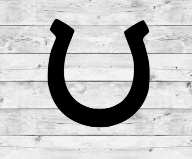 Horseshoe Decal Horseshoe Vinyl Decal Horseshoe Sticker Etsy