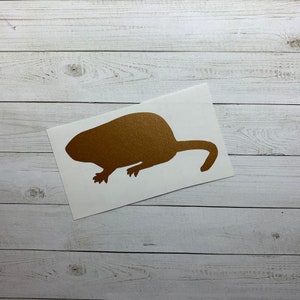 Muskrat Decal | Muskrat Sticker | Muskrat Decoration | Muskrat Car Decal | Animal Decal | Window Decal | Water Bottle Decal