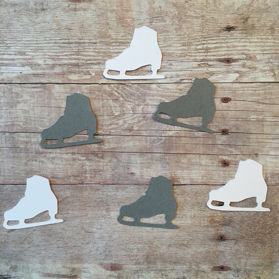 Ice Skate Confetti Ice Skate Cut Out Ice Skate Decoration - Etsy
