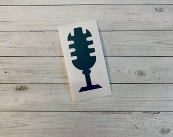 Microphone Decal | Microphone Sticker | Radio Decal | Radio Sticker | Music Decal | Music Sticker | Music Decoration | Microphone Decoration