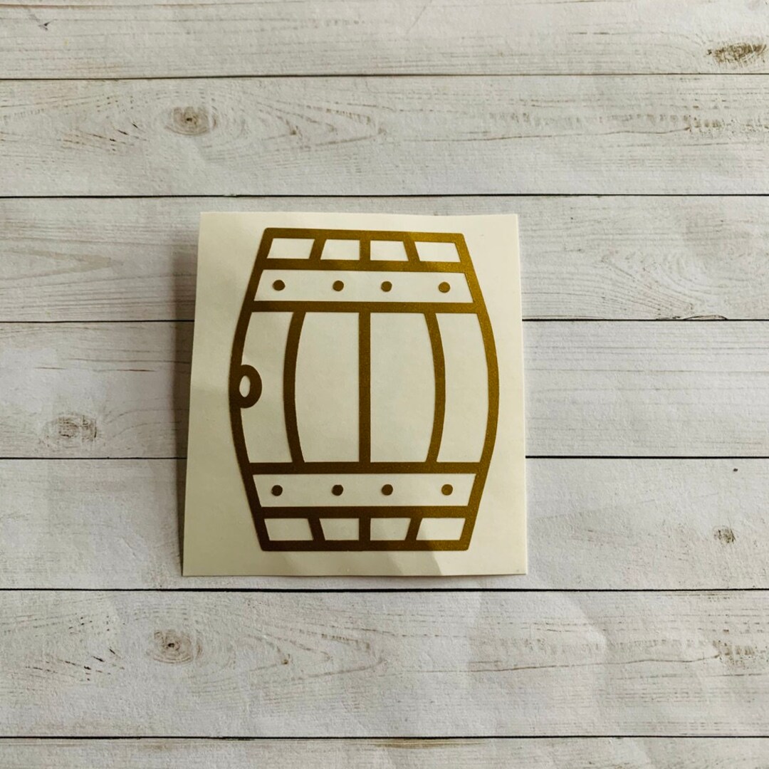 Barrel Decal Barrel Sticker Barrel Vinyl Decal Keg Decal Keg Sticker