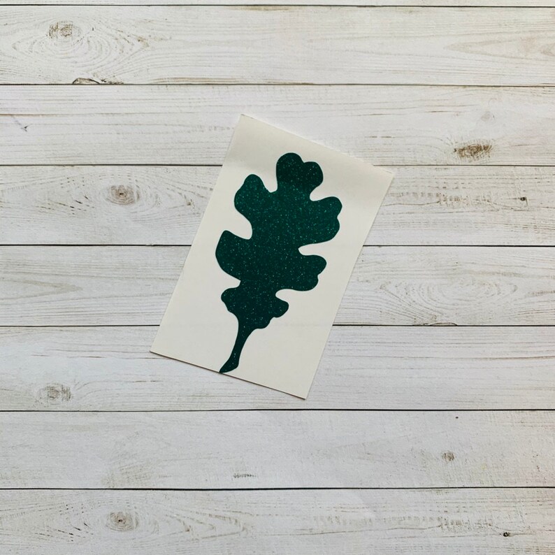 Oak Leaf Decal Oak Leaf Vinyl Decal Oak Leaf Sticker Etsy