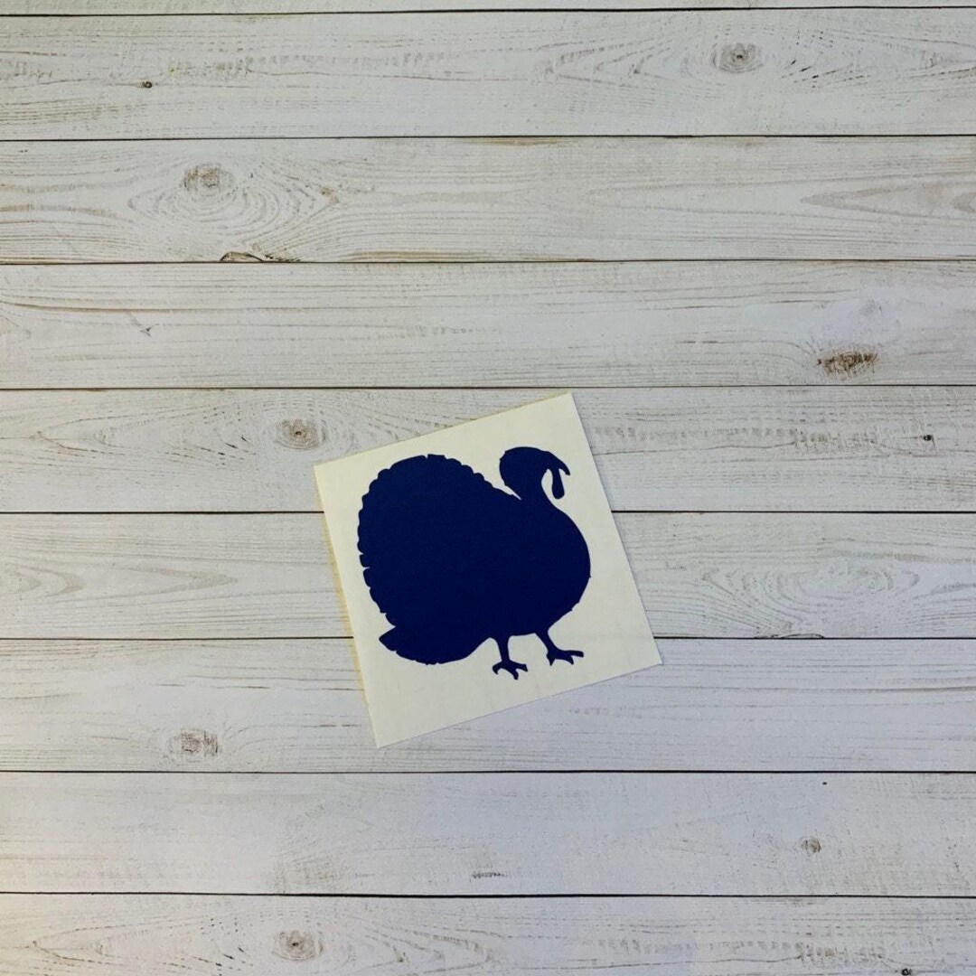 Turkey Decal | Turkey Vinyl Decal | Turkey Sticker | Thanksgiving Decal ...