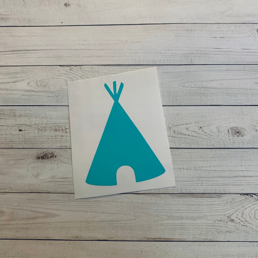 Teepee Decal | Teepee Vinyl Decal | Teepee Sticker | Teepee Decoration ...