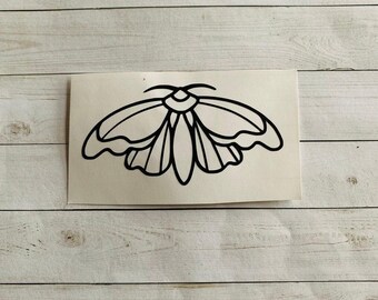 Moth Decal | Moth Vinyl Decal | Moth Sticker | Outdoors Decal | Camping Decal | Up North Decal | Bug Decal | Bug Sticker | Insect Sticker