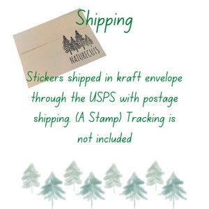 a picture of some trees and a postcard with the words shipping