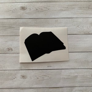 Book Decal | Book Vinyl Decal | Book Sticker | Reading Decal | Reading Sticker | Library Decal | Library Sticker | Education Decal