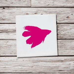 Betta Fish Decal, Betta Fish Vinyl Decal, Betta Fish Sticker, Fish Sticker, Fish Decal, Aquarium Sticker, Tropical Fish Decal