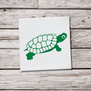 Painted Turtle Sticker, Turtle Decal, Reptile Vinyl Decal, Wildlife Animal Sticker, Car Window Decal, Nature Decor