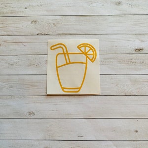 Lemonade Decal | Lemonade Sticker | Lemonade Theme | lemon Decal | Cup Decal | Drink Decal | Iced Tea Decal | Iced Tea Sticker | Summer