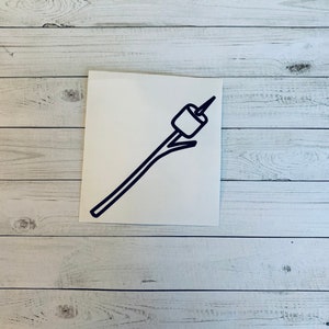 Smores Decal | Smores Sticker | Smore Decoration | Campfire Decal | Camping Decal | Camping Sticker | Camping Decoration | Marshmallow Decal