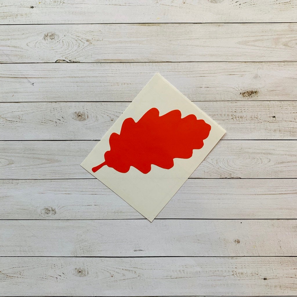 Leaf Decal Leaf Sticker Leaf Vinyl Decal Spring Decal Etsy