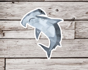 Hammerhead Shark Sticker or Magnet, Hammerhead Shark Sticker, Shark Magnet, Shark Sticker, Hammerhead Magnet, Waterproof Sticker