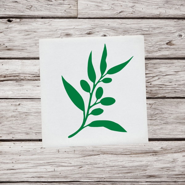 Olive Branch Decal, Olive Decal, Olive Branch Sticker, Olive Branch Vinyl Decal, Plant Decal, Branch Decal, Car Decal, Window Decal