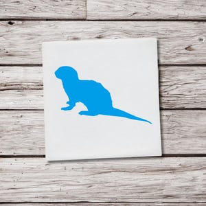 Otter Car Decal, Otter Vinyl Sticker, Sea Otter Decal, Wildlife Animal Decor, Nature Lover Gift, Window Decal